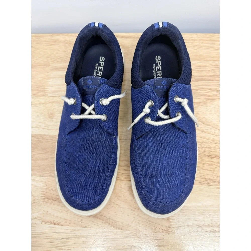 Sperry Men's Captain's MOC Moccasin Blue Chambray Size‎ 10 US #29